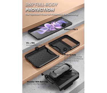 i-Blason Unicorn Beetle PRO (Galaxy Z Flip3) Zwart