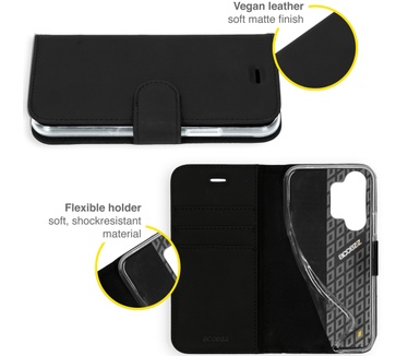 Accezz Wallet Softcase Bookcase Samsung Galaxy A32 (4G) - Zwart (Galaxy A32 (4G)) Zwart