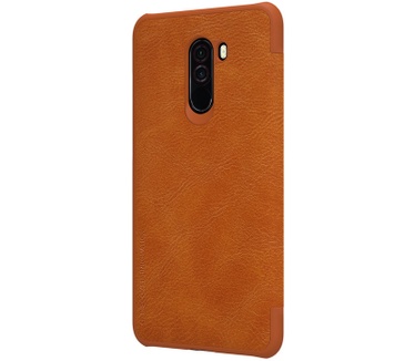 Nillkin Qin PU Leather Book Case voor Xiaomi Pocophone F1 - Bruin  Bruin