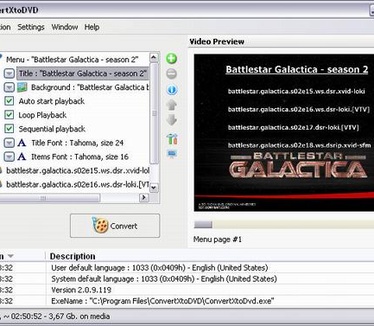 ConvertXtoDVD 2.0.9.119 screenshot (resized)