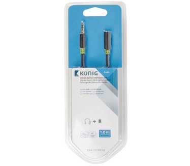 Konig 3.5 mm, male/female, 1 m