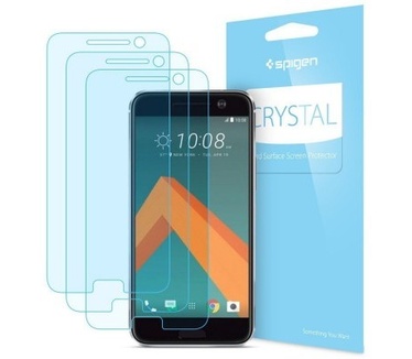 Spigen Crystal HTC 10 Screenprotector - H09FL20271 - 3-pack