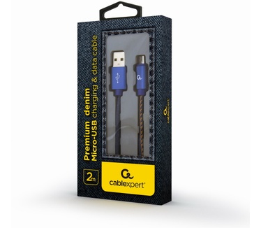Cablexpert CC-USB2J-AMMBM-2M-BL Blauw