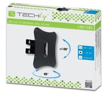 Techly Wall Bracket for 23-37" TV LED LCD 1 joint Black ICA-LCD 2800B