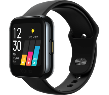 Realme Watch Black Zwart (Blauw, Groen, Rood, Zwart)