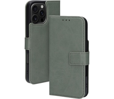 Mobiparts Classic Wallet Case Apple iPhone 16 Pro Max Stone Green (MagSafe Compatible)