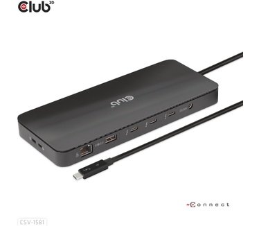 Club 3D Thunderbolt 4 Certified 11-in-1 Docking Station