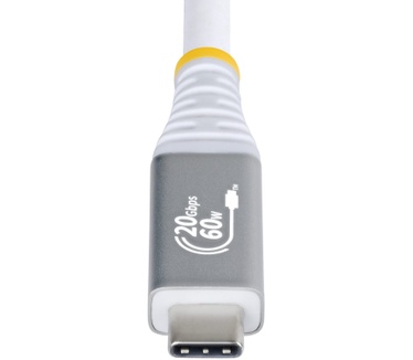 Startech.com 3m USB4 Kabel, 20Gbps, USB-IF Gecertificeerde USB-C Kabel, 60W PD EPR, 4K 120Hz DP 1.4, TPE Mantel, USB Type-C Kabel, Wit