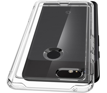 Spigen Slim Armor Crystal Case Clear Google Pixel 3  Zwart
