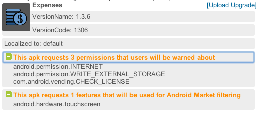 Android Market - touchscreenfilter