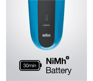 Braun Series 3 Shave&Style 310BT Elektrisch Scheerapparaat, Wet&Dry Scheermes Voor Man, Zwart/Blauw