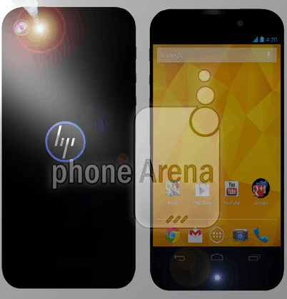 HP render van smartphone