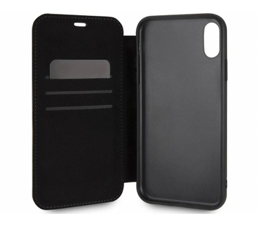 BMW Originele Signature Debossed Logo Folio Bookcase voor de Apple iPhone XR - Zwart (iPhone XR) Zwart
