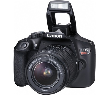 Canon EOS Rebel T6 + EF-S 18-55mm f/3.5-5.6 IS II + EF 75-300mm f/4-5.6 III USM Zwart