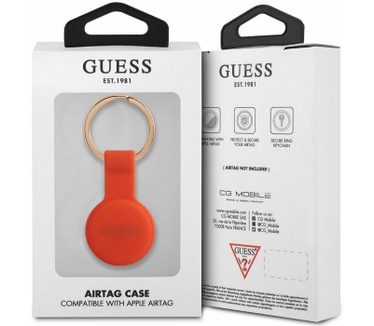 Guess Silicone Case voor Apple AirTag - Oranje