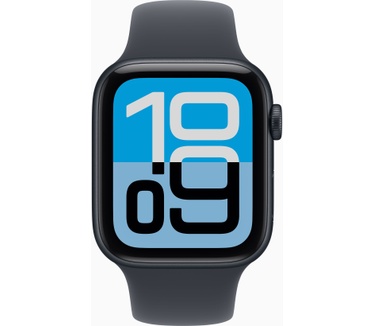 Apple Watch SE 3, 44mm, GPS + Cellular, Sportbandje M/L, Zwart (Zwart)