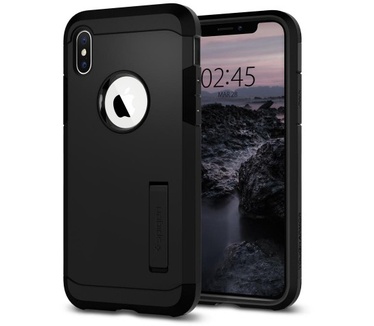 Spigen iPhone Xs Case Tough Armor (iPhone XS) Zwart