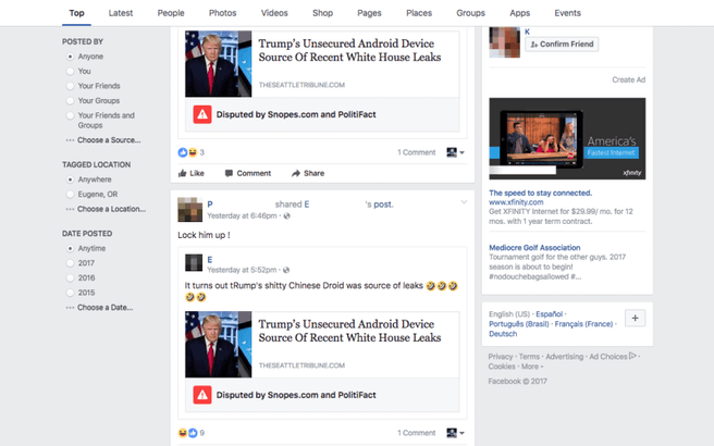 Facebook Fake News