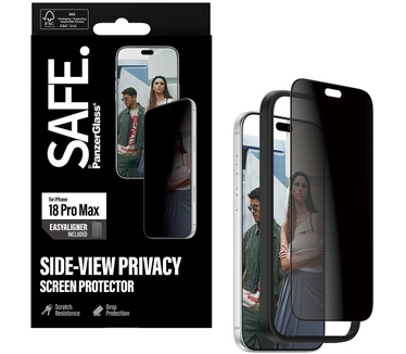 PanzerGlass SAFE. by PanzerGlass® Privacy Screen Protector iPhone 2026 Pro Max | Ultra-Wide Fit m. EasyAligner