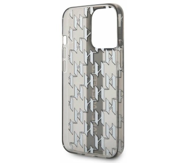 Karl Lagerfeld Monogram Back Case - iPhone 14 Pro (6.1") - Zwart Zwart