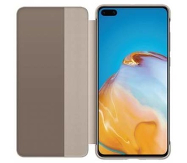 Huawei P40 Smart View Flip Cover  Beige