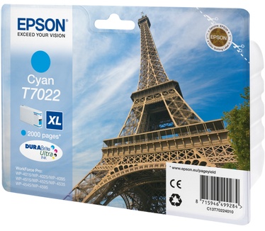 Epson WP4000/4500 Series Ink Cartridge XL Cyan 2k