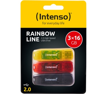 Intenso Rainbow Line (set van 3 stuks) 16GB