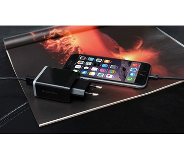 Mobiparts Quick Charge Wall Charger Dual USB 4.6A Black