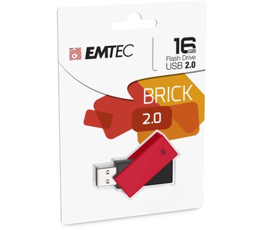 Emtec C350 Brick 2.0 16GB Rood
