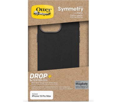 Otterbox Symmetry Cactus for MagSafe Series voor Apple iPhone 15 Pro Max, Noir Ash (iPhone 15 Pro Max) Zwart