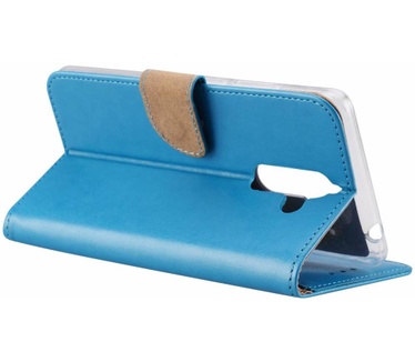Luxe Lederen Bookcase hoesje voor de Nokia 7 Plus - Blauw (Nokia 7 Plus) Blauw