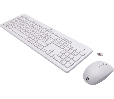 HP 230 draadloze muis- en toetsenbordcombo, Azerty BE, Wit