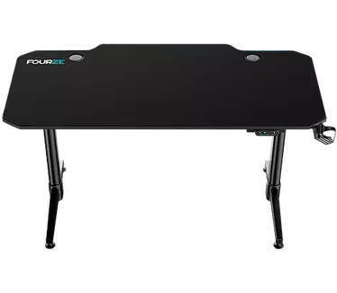 FOURZE D1400-E, Electric Adjustable Gaming Desk, Black/Black