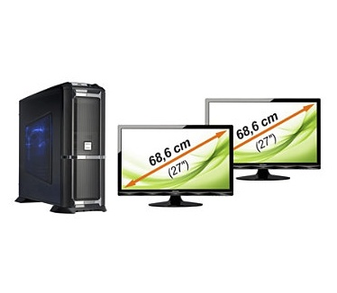Medion Erazer X9703 D incl. monitoren