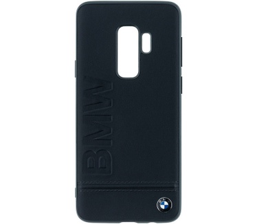 BMW Signature Leather Hard Case - Samsung Galaxy S9 Plus - Zwart  Zwart