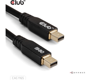 Club 3D MiniDisplayPort™ to MiniDisplayPort Bi-Directional VESA DP80 Certified Cable M/M 1m/3.28ft