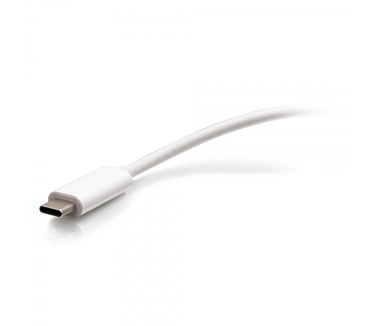CablesToGo USB-C® naar HDMI®, VGA, USB-A, en RJ45 Multiport Adapter - 4K 30Hz - Wit