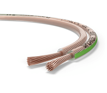 Oehlbach Luidsprekerkabel 2 x 0,75 mm², minihaspel 30 meter Transparant