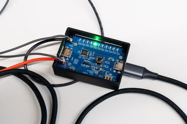 usb-c-laders testopstelling