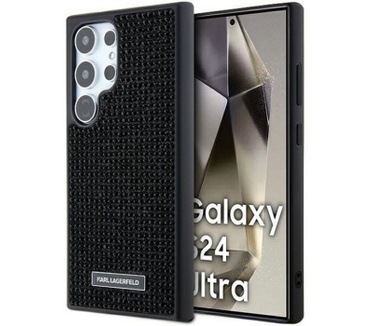 Karl Lagerfeld Rhinestones Back Case - Galaxy S24 Ultra - Zwart Zwart