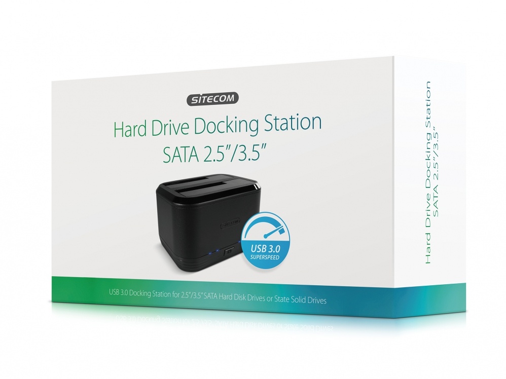 USB 3.0 Hard Drive Docking Station SATA 2.5"/3.5" Zwart