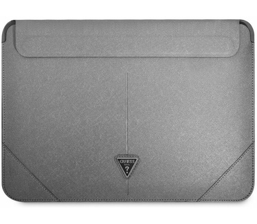 Guess Saffiano Laptoptas voor o.a. Apple MacBook (16") - Zilver Zilver