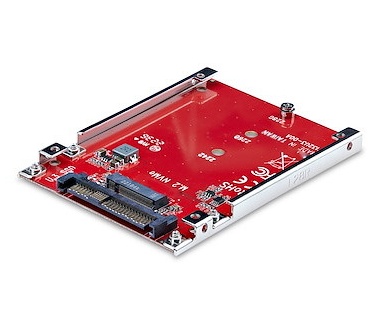 Startech.com M.2 naar U.3 Adapter voor M.2 NVMe SSDs, PCIe M.2 Schijf naar 2.5inch U.3 (SFF-TA-1001) Host Adapter/Converter, TAA Compliant, 2.5" Schijf Form Factor (1M25-U3-M2-ADAPTER)