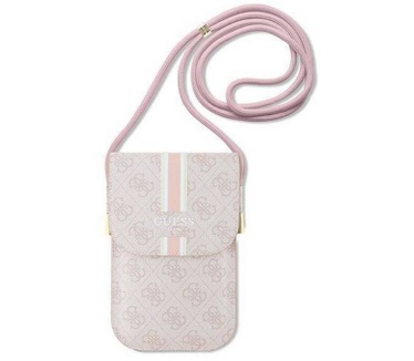 Guess 4G Printed Stripe Tas (Scherm tot 7 Inch) - Roze Roze
