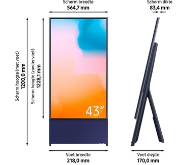 Samsung QE43LS05BGU Blauw