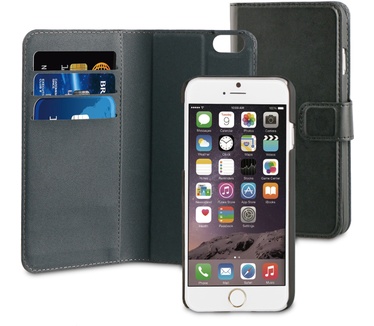 BeHello iPhone 6 / 6S 2-in-1 Wallet Case Black