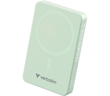 Verbatim Charge 'n' Go Essentials Magnetische draadloze powerbank 10000 mAh Groen