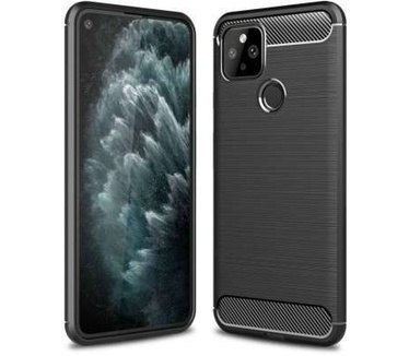qMust Google Pixel 5 Rugged TPU Case - Zwart