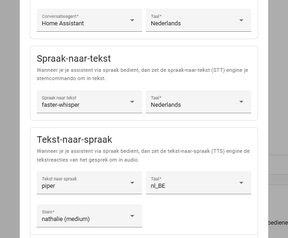 Home Assistent Nabu Casa spraakpijplijn