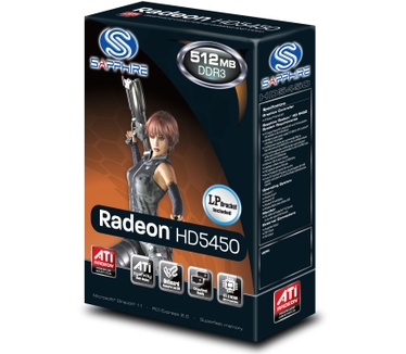 Sapphire Radeon HD 5450 512MB DDR3 PCIE DP